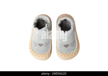 Kindersocken mit elastischen Sohlen Stockfoto