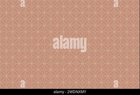 Abstraktes arabisches geometrisches Mosaikmuster mit sich kreuzenden dünnen Linien. Kunstvoller orientalischer Hintergrund. Stock Vektor