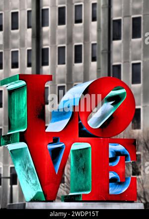 Love from Philly, LOVE SIGN in PHILADELPHIA Stockfoto