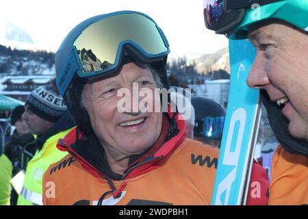 KITZBÜHEL, Österreich. , . Franz KLAMMER, Olympischer Goldmedaillengewinner, Abfahrtsrennen Innsbruck 1976 - Kitz CharityTrophy 2024 am Rande der Herren-Abfahrtsveranstaltung der FIS Alpinski-Weltmeisterschaft in Kitzbühel, Österreich am 20. Januar 2024. HAHNENKAMM-SKI ALPINE Herren Abfahrtsrennen Wochenende, - Hahnenkamm Rennen, gebührenpflichtiges Bild - Foto: © Arthur THILL ATP Images (THILL Arthur/ATP/SPP) Credit: SPP Sport Press Photo. /Alamy Live News Stockfoto