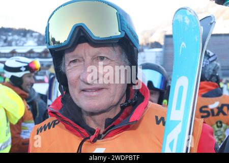 KITZBÜHEL, Österreich. , . Franz KLAMMER, Olympischer Goldmedaillengewinner, Abfahrtsrennen Innsbruck 1976 - Kitz CharityTrophy 2024 am Rande der Herren-Abfahrtsveranstaltung der FIS Alpinski-Weltmeisterschaft in Kitzbühel, Österreich am 20. Januar 2024. HAHNENKAMM-SKI ALPINE Herren Abfahrtsrennen Wochenende, - Hahnenkamm Rennen, gebührenpflichtiges Bild - Foto: © Arthur THILL ATP Images (THILL Arthur/ATP/SPP) Credit: SPP Sport Press Photo. /Alamy Live News Stockfoto