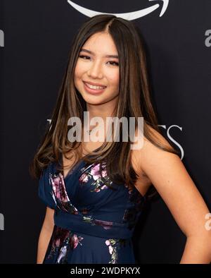 New York, USA. Januar 2024. Tiana Gowen besucht am 21. Januar 2024 die Premiere der Amazon Prime MGM Studios im Museum of Modern Art in New York. (Foto: Lev Radin/SIPA USA) Credit: SIPA USA/Alamy Live News Stockfoto