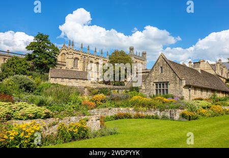 Panoramablick auf Christ Church College und Memorial Garden. Oxford, England, Großbritannien Stockfoto