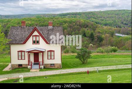 Das Johnstown Flood National Memorial über die Johnstown Flood, Pennsylvania, USA Stockfoto