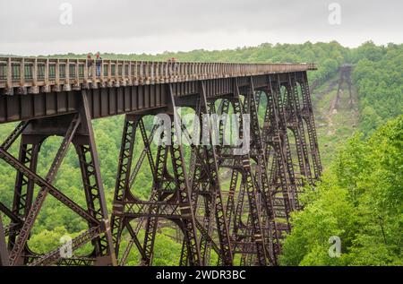 Der Kinzua Bridge State Park in Pennsylvania Stockfoto