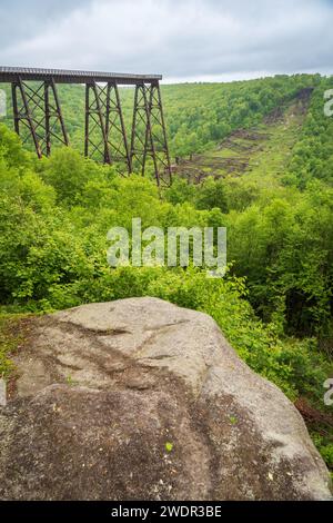 Der Kinzua Bridge State Park in Pennsylvania Stockfoto