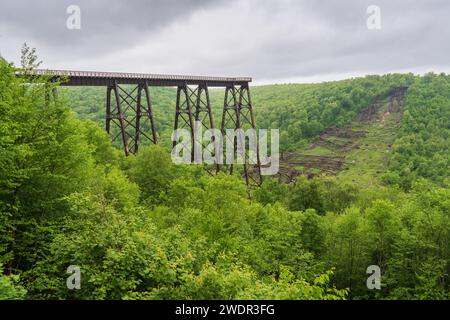 Der Kinzua Bridge State Park in Pennsylvania Stockfoto