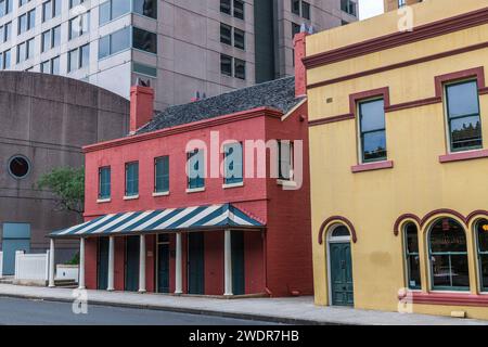 Erkunden Sie das dynamische Herz von Sydney: Das Stadtzentrum Stockfoto