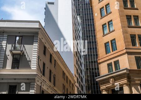 Erkunden Sie das dynamische Herz von Sydney: Das Stadtzentrum Stockfoto