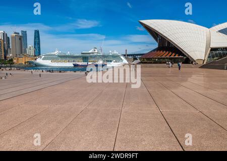 Sydneys Skyline: Eine Aussicht mit dem Opernhaus Stockfoto