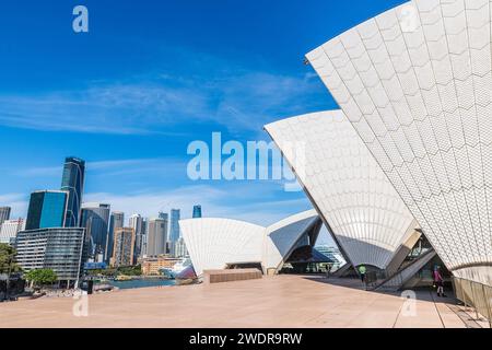 Sydneys Skyline: Eine Aussicht mit dem Opernhaus Stockfoto