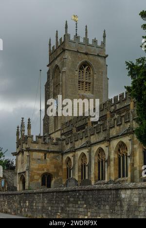 St. Peter's Church aus dem 15. Jahrhundert, Winchcombe, Gloucestershire, Großbritannien Stockfoto