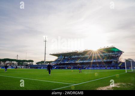 Empoli, Italie. Januar 2024. Carlo Castellani Stadion während der italienischen Meisterschaft Serie A Fußballspiel zwischen Empoli FC und AC Monza am 21. Januar 2024 im Stadio Carlo Castellani in Empoli, Italien - Foto Morgese-Rossini/DPPI Credit: DPPI Media/Alamy Live News Stockfoto