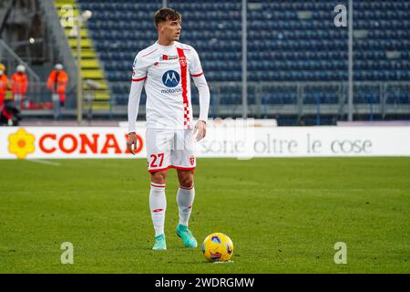 Empoli, Italie. Januar 2024. Daniel Maldini (AC Monza) während des italienischen Meisterschaftsspiels Serie A zwischen Empoli FC und AC Monza am 21. Januar 2024 im Stadio Carlo Castellani in Empoli, Italien - Foto Morgese-Rossini/DPPI Credit: DPPI Media/Alamy Live News Stockfoto