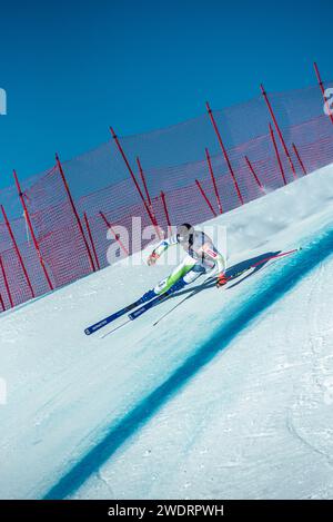 Ski-Weltmeisterschaft, Lauberhorn. Wengen. Schweiz Stockfoto