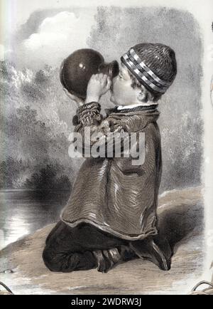 Adam's Ale - Lithografie nach William Henry Hunt (1790–1864) Stockfoto