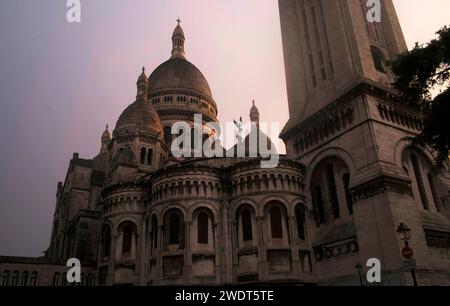 Basilique du Sacre Coeur, Montmatre, Paris, Frankreich, Europa Stockfoto