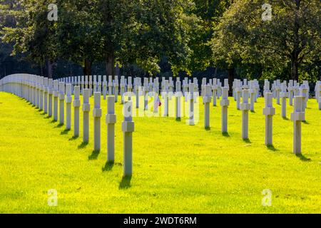 Amerikanischer Friedhof und Gedenkstätte der Normandie, Colleville-sur-Mer, Normandie, Frankreich, Europa Stockfoto
