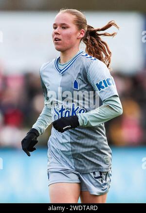 Everton's Karoline Olesen während des Spiels der Barclays Women's Super League im Mangata Pay UK Stadium in Borehamwood. Bilddatum: Samstag, 20. Januar 2024. Stockfoto