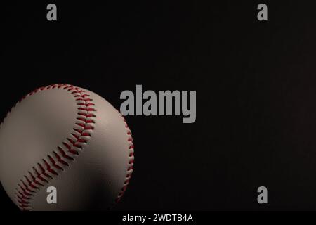 Schwarzer Baseball-Hintergrund Stockfoto
