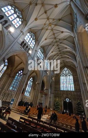 York,Minster,York,Yorkshire, England, Großbritannien, Kathedrale, und Metropolitisches, Kirche St. Peter, in York Stockfoto