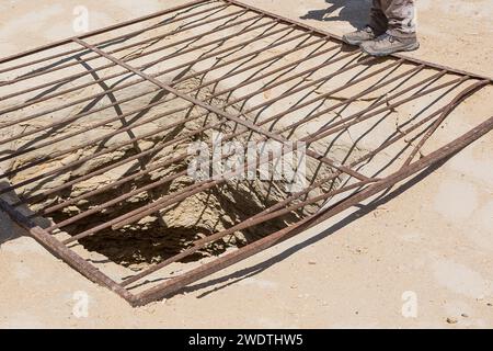 Ägypten, Fayum Region, El Lahun, vielleicht eines der Gräber um die Pyramide von Sesostris II Stockfoto