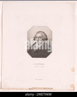 Porträt van Johann Jacob Engel, Friedrich Wilhelm Bollinger, nach Friedrich Georg Weitsch, 1818 - 1832 Print Maker: Berliner Verlag: Zwickauer Papier historische Personen Stockfoto