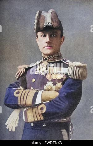 Admiral Sir John Rushworth Jellicoe (1859–1935) von der britischen Royal Navy nach einem Foto von Russell, Historisch, digital restaurierte Reproduktion von einer Vorlage aus dem 19. Jahrhundert, Datum nicht angegeben Stockfoto