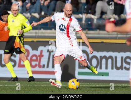 Empoli, Italien. Januar 2024. " Während des Spiels Empoli FC vs AC Monza, italienische Fußball Serie A in Empoli, Italien, 21. Januar 2024 Credit: Independent Photo Agency/Alamy Live News Stockfoto