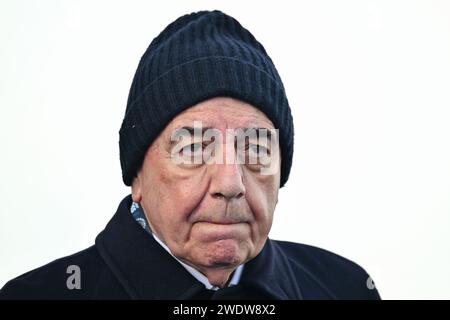 Empoli, Italien. Januar 2024. Adriano Galliani, CEO von AC Monza, während des Spiels Empoli FC gegen AC Monza, italienische Fußball Serie A in Empoli, Italien, 21. Januar 2024 Credit: Independent Photo Agency/Alamy Live News Stockfoto