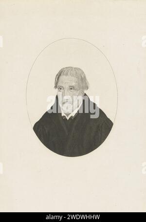 Mansbustste in Ovaal, Henricus Wilhelmus Couwenberg, 1829 - 1845 Druck Amsterdam Papier Radierung / Gravur anonyme historische Person porträtiert Stockfoto