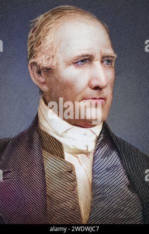 Samuel Houston 1793-1863 amerikanischer Staatsmann, Politiker und Soldat, Historisch, digitale Reproduktion von einer Vorlage aus dem 19. Jahrhundert, Datum nicht angegeben Stockfoto