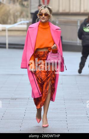 London, Großbritannien. Januar 2024. Ashley Roberts wurde in den Global Radio Studios in London gesehen. (Foto: James Warren/SOPA Images/SIPA USA) Credit: SIPA USA/Alamy Live News Stockfoto