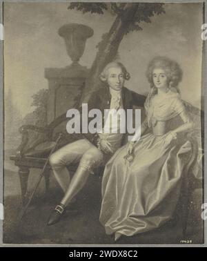 Aaron Burr und seine Frau Theodosia Bartow. Stockfoto