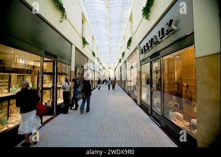 Passage Lemonnier, Einkaufspassage, Lüttich, Belgien, Europa Stockfoto