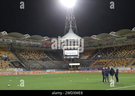 KERKRADE, Niederlande. Januar 2024. Football, Dutch Keuken Kampioen Divisie, Roda JC - FC Eindhoven, Parkstad Limburg Stadium, Saison 2023/2024, Stadionübersicht Credit: Pro Shots/Alamy Live News Stockfoto