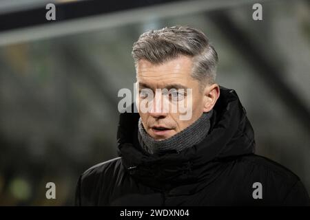 KERKRADE, 22.01.2024, Parkstad Limburg Stadium, Niederländisch Keukenkampioen divisie, Saison 2023/2024. Roda JC - FC Eindhoven.. FC Eindhoven Trainer Willem Weijs Stockfoto