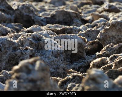 Schmutzige weiße Salztexturen Stockfoto