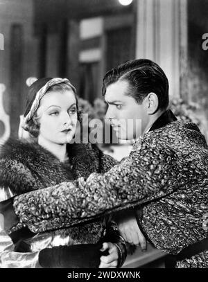 Clark Gable und Myrna Loy in „Manhattan Melodrama“ (MGM, 1934) Stockfoto