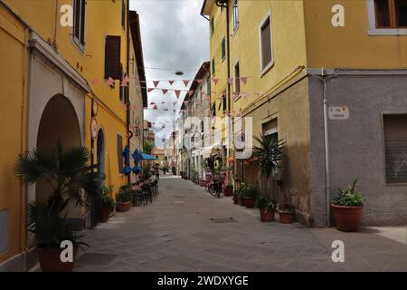 Italienische Küstenallee Stockfoto