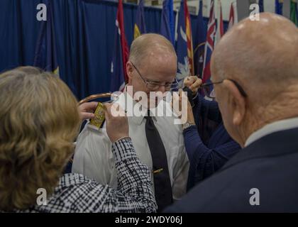 ADM. Daryl L. Caudle Promotionszeremonie Stockfoto