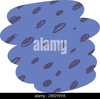Abstrakte Freihandformen in Ausschnitten, Elemente mit Textur kritzeln. Collage-Designs. Illustration des flachen Vektors auf weißem Hintergrund isoliert. Stock Vektor