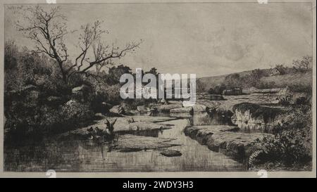 Adolphe Appian (Französisch, 1818–1898) - Quelle der Albarine Stockfoto
