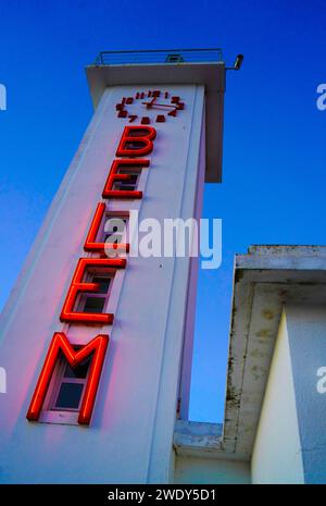 Belém Fährstation Turm in Lissabon, Portugal Stockfoto