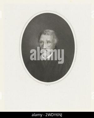 Mansbustste in Ovaal, Henricus Wilhelmus Couwenberg, 1829 - 1845 Druck Amsterdamer Papier. Ätzen/Gravieren anonyme historische Person porträtiert Stockfoto