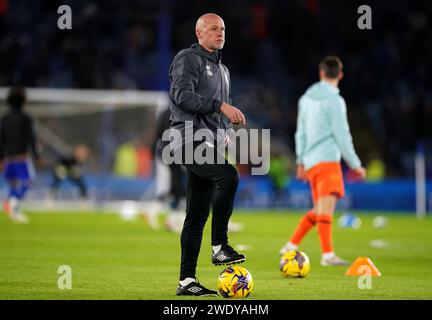 Ipswich Town Assistant Manager Martyn Pert vor dem Sky Bet Championship Match im King Power Stadium in Leicester. Bilddatum: Montag, 22. Januar 2024. Stockfoto