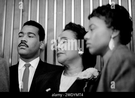 Dexter King, Coretta Scott King und Bernice King Stockfoto