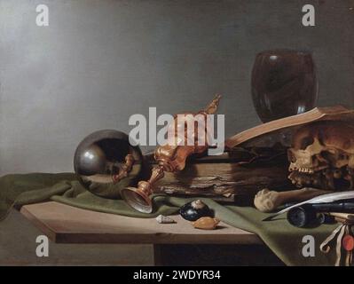 Nach Pieter Claeszoon - Vanitas-Still - Leben - C. 1634. Stockfoto