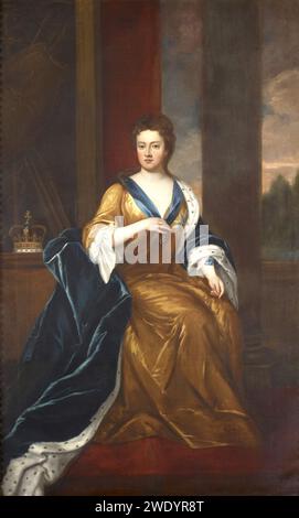Nach Sir Godfrey Kneller (1646-1723) - Königin Anne (1665-1714) Stockfoto