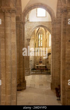 Die gotische Kirche st. Dominic ( san domingos) in Santiago de Compostela Stockfoto